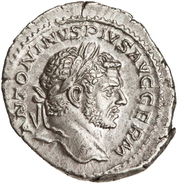 RIC IV Caracalla 293D, аверс, American Numismatic Society (ans)
