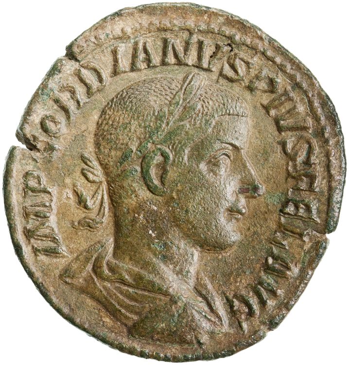 RIC IV Gordian III 318A, obverse, American Numismatic Society (ans)