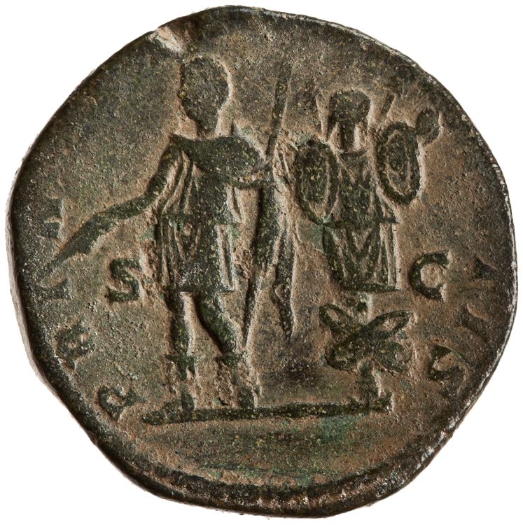 RIC IV Caracalla 398B, реверс, American Numismatic Society (ans)