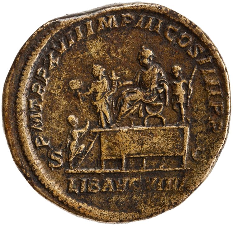 RIC IV Caracalla 527, реверс, American Numismatic Society (ans)
