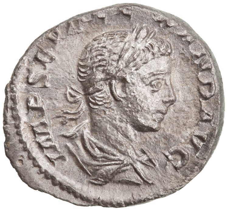 RIC IV Severus Alexander 302c, аверс, American Numismatic Society (ans)