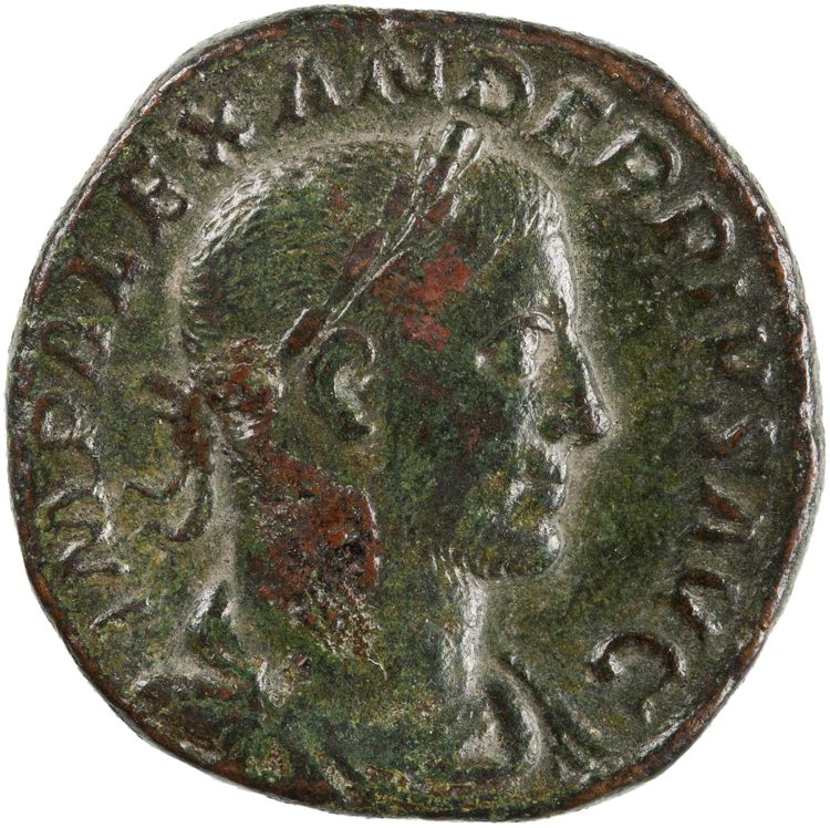 RIC IV Severus Alexander 535d, аверс, American Numismatic Society (ans)
