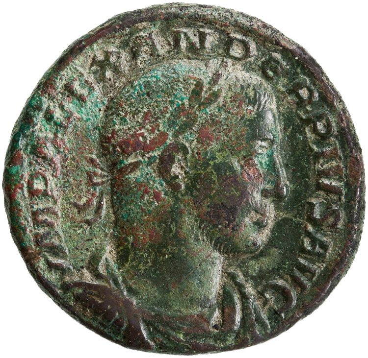 RIC IV Severus Alexander 537d, аверс, American Numismatic Society (ans)