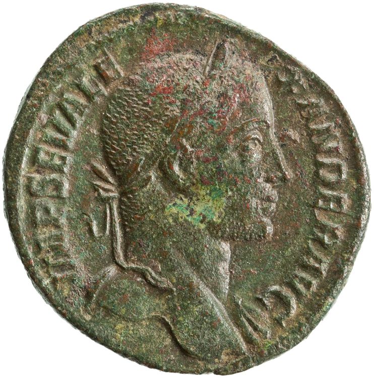 RIC IV Severus Alexander 618, аверс, American Numismatic Society (ans)