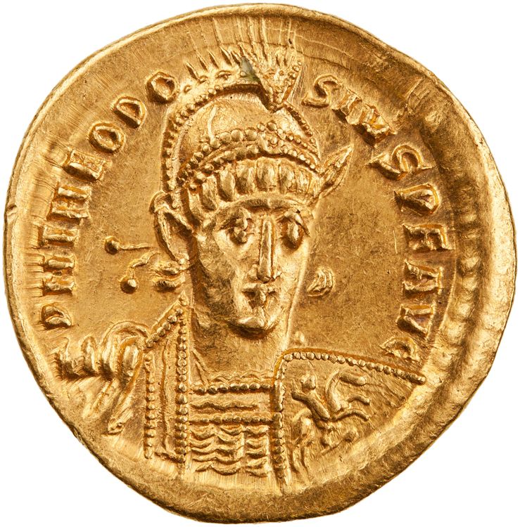 RIC X Theodosius II (East) 362, аверс, American Numismatic Society (ans)