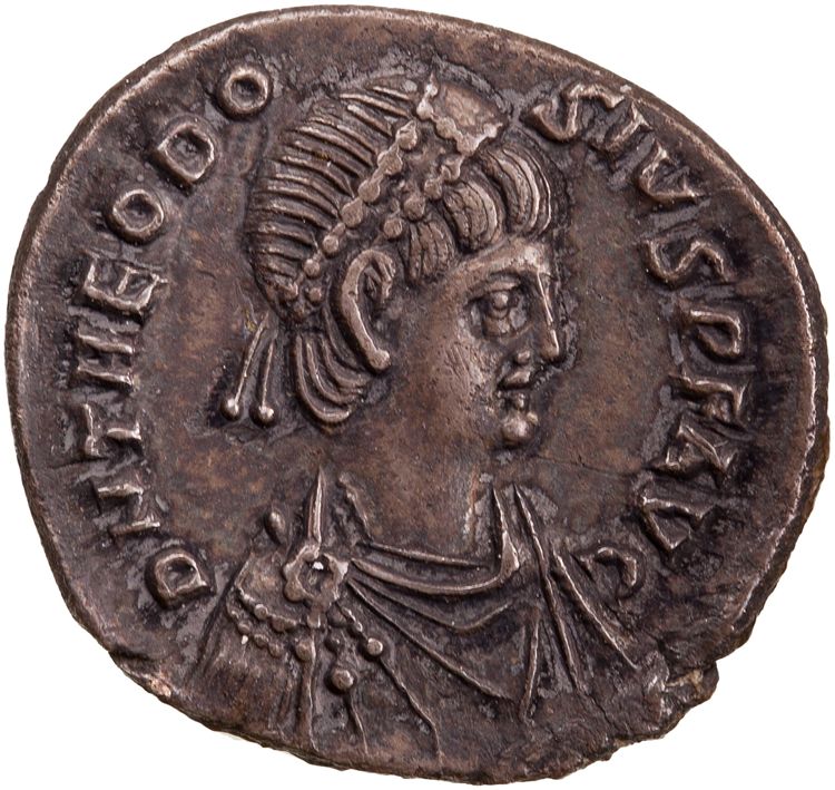 obverse RIC X Theodosius II (East) 381