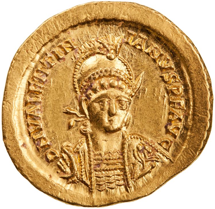 RIC X Theodosius II (East) 242, аверс, American Numismatic Society (ans)