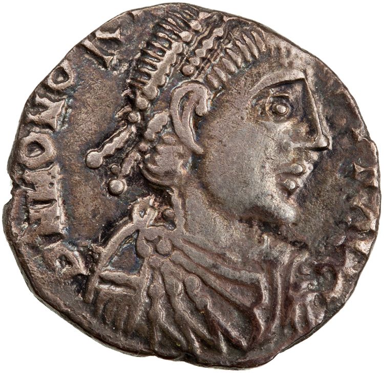 RIC X Honorius 1345, аверс, American Numismatic Society (ans)