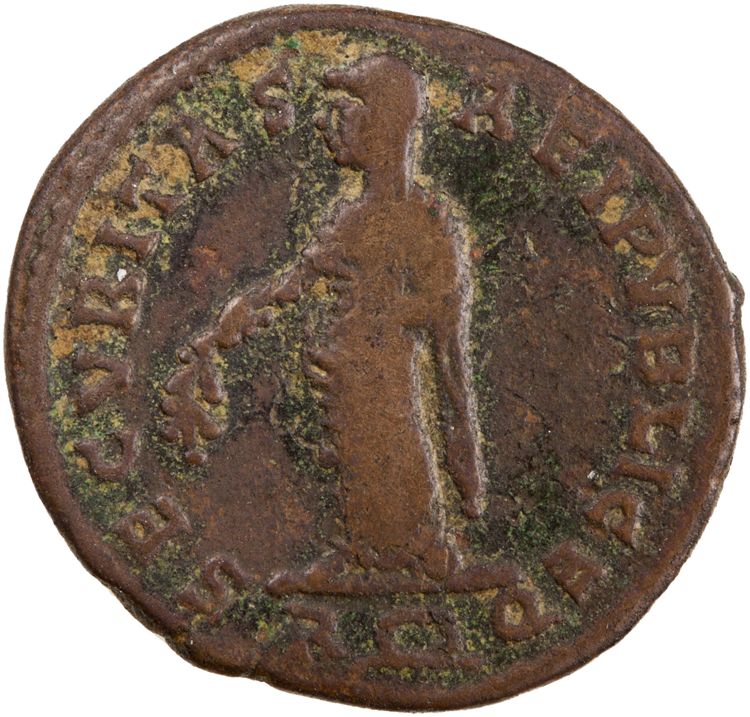 RIC VII Rome 291, reverse, American Numismatic Society (ans)