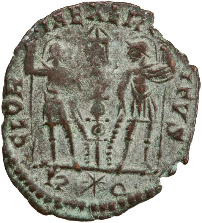 RIC VII Rome 395, реверс, American Numismatic Society (ans)