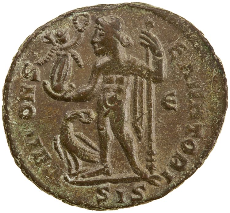 RIC VII Siscia 11, реверс, American Numismatic Society (ans)