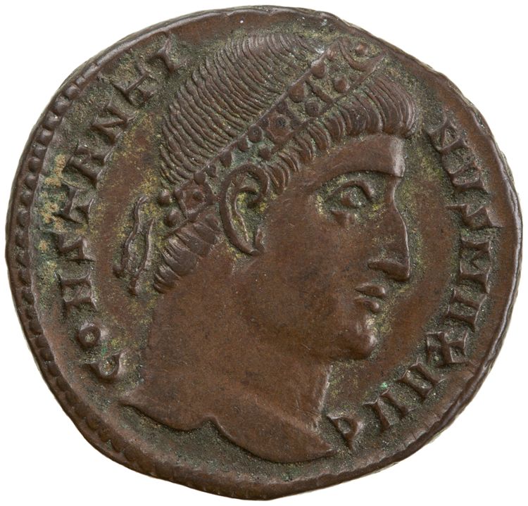 RIC VII Constantinople 25, аверс, American Numismatic Society (ans)