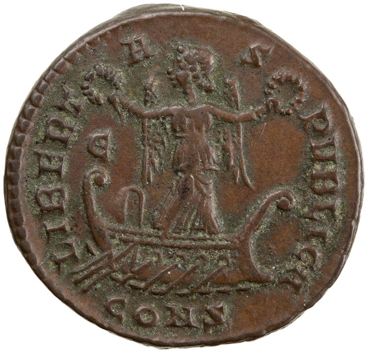 RIC VII Constantinople 25, реверс, American Numismatic Society (ans)