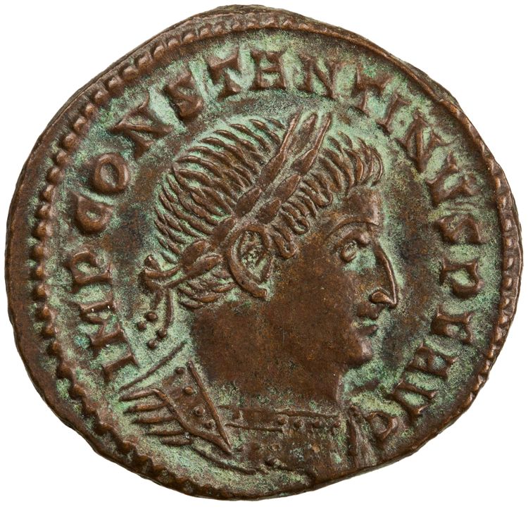 RIC VII Ticinum 21, аверс, American Numismatic Society (ans)