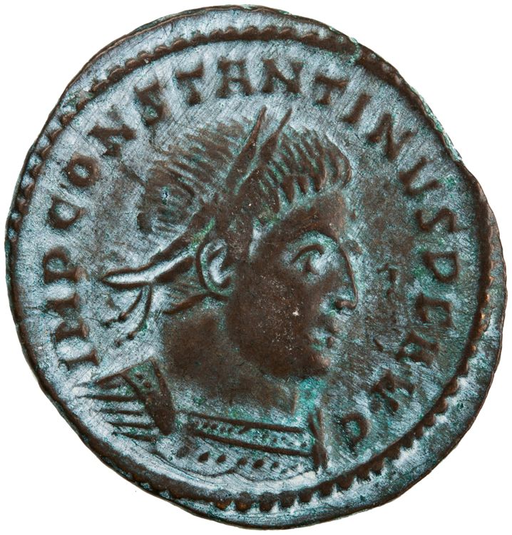 RIC VII Ticinum 21, аверс, American Numismatic Society (ans)
