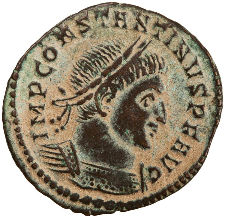 RIC VII Ticinum 21, аверс, American Numismatic Society (ans)