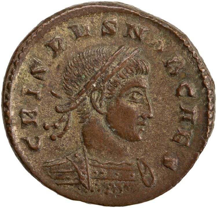 RIC VII Ticinum 156, obverse, American Numismatic Society (ans)