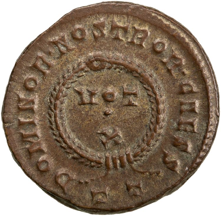 RIC VII Ticinum 156, reverse, American Numismatic Society (ans)