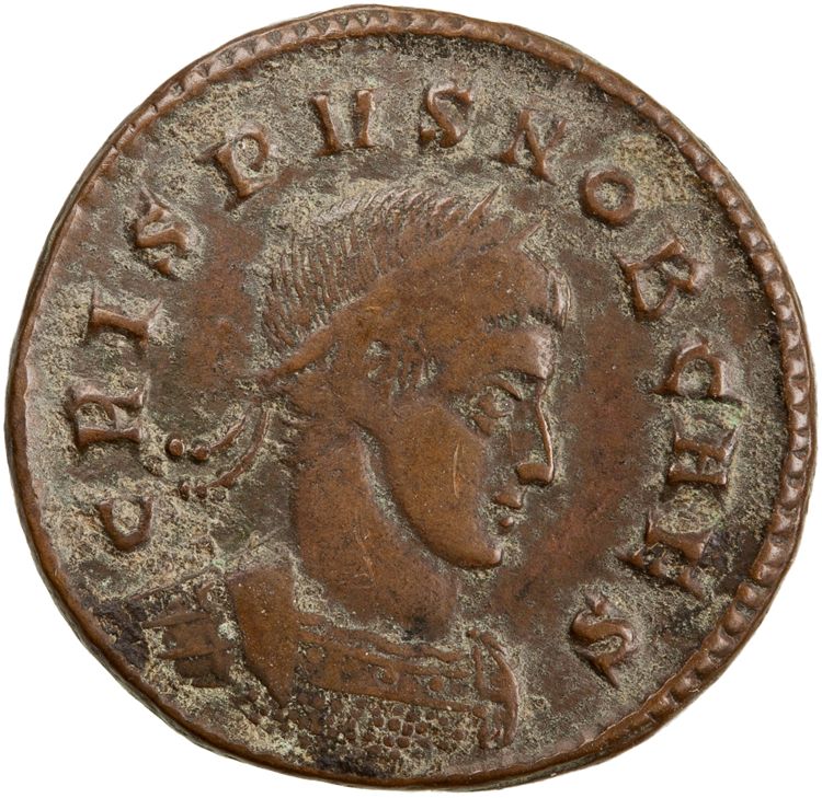 RIC VII Ticinum 156, obverse, American Numismatic Society (ans)