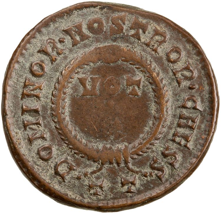 RIC VII Ticinum 156, reverse, American Numismatic Society (ans)
