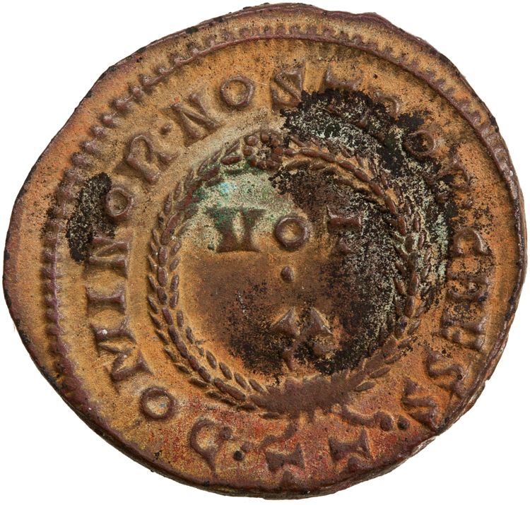 RIC VII Ticinum 156, reverse, American Numismatic Society (ans)