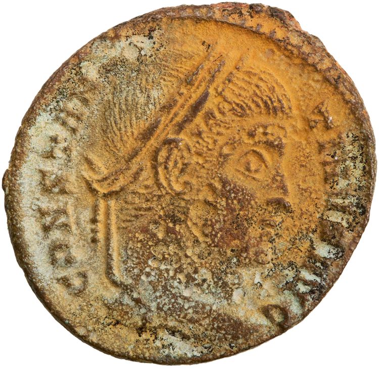 RIC VII Ticinum 163, аверс, American Numismatic Society (ans)