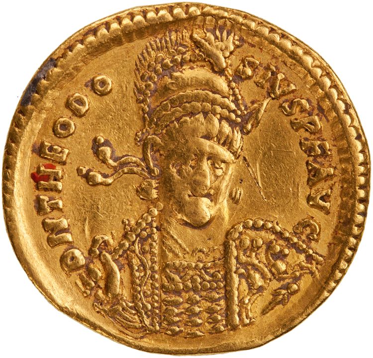 RIC X Theodosius II (East) 237, obverse, American Numismatic Society (ans)
