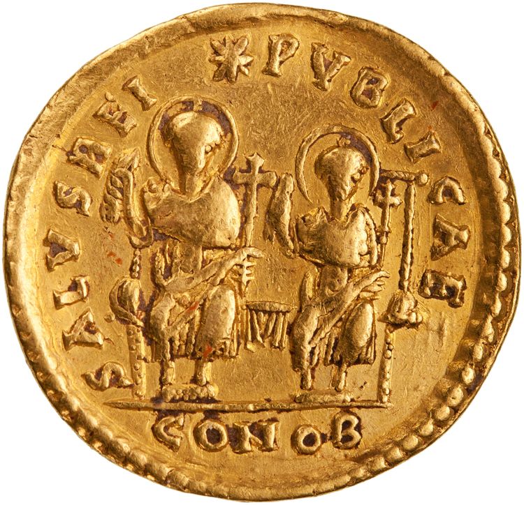 RIC X Theodosius II (East) 237, reverse, American Numismatic Society (ans)