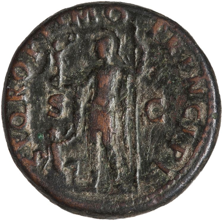 RIC II Trajan 485, reverse, American Numismatic Society (ans)