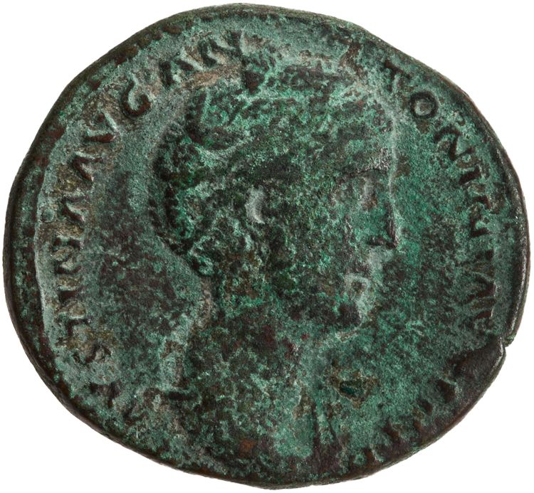obverse RIC III Antoninus Pius 1089 (dupondius)