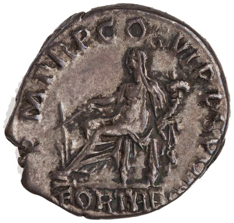 RIC II Trajan 318 (denarius), reverse, American Numismatic Society (ans)