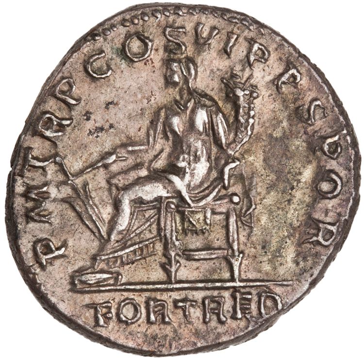 RIC II Trajan 318 (denarius), reverse, American Numismatic Society (ans)
