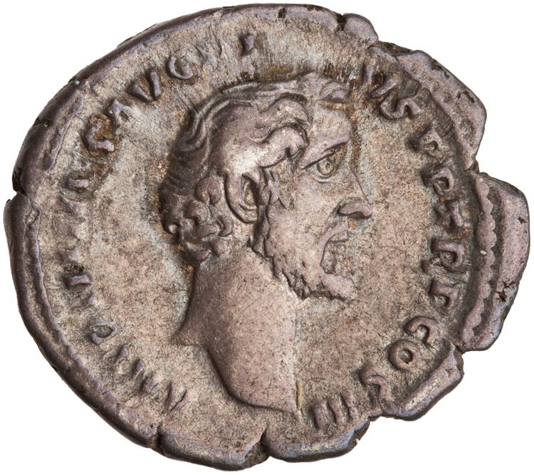 RIC III Antoninus Pius 415B, obverse, American Numismatic Society (ans)