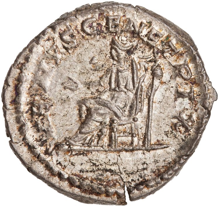 RIC IV Caracalla 388C (denarius), reverse, American Numismatic Society (ans)