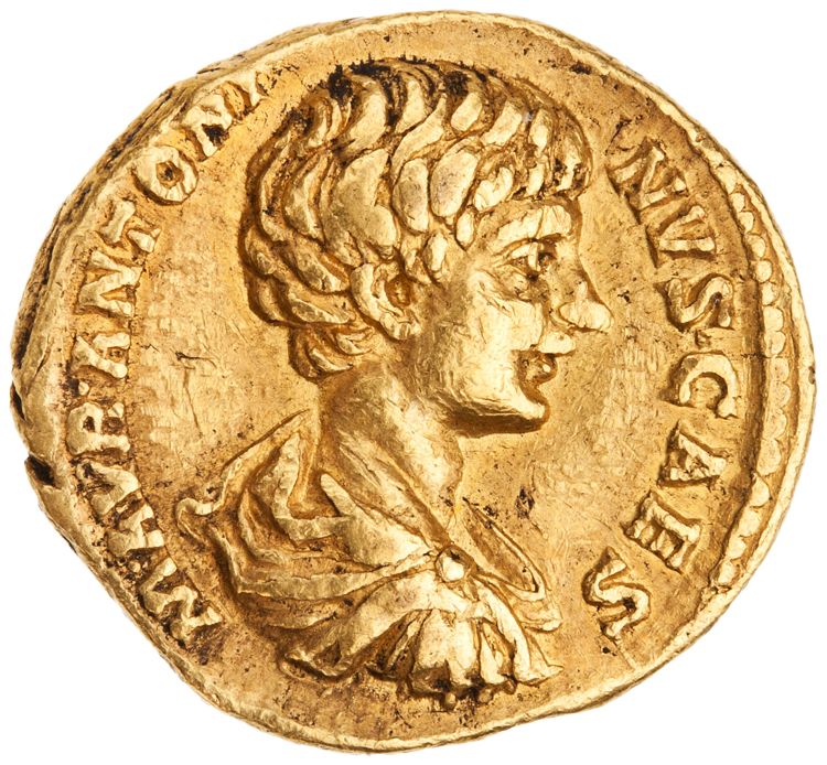 obverse RIC IV Caracalla 2 (aureus)