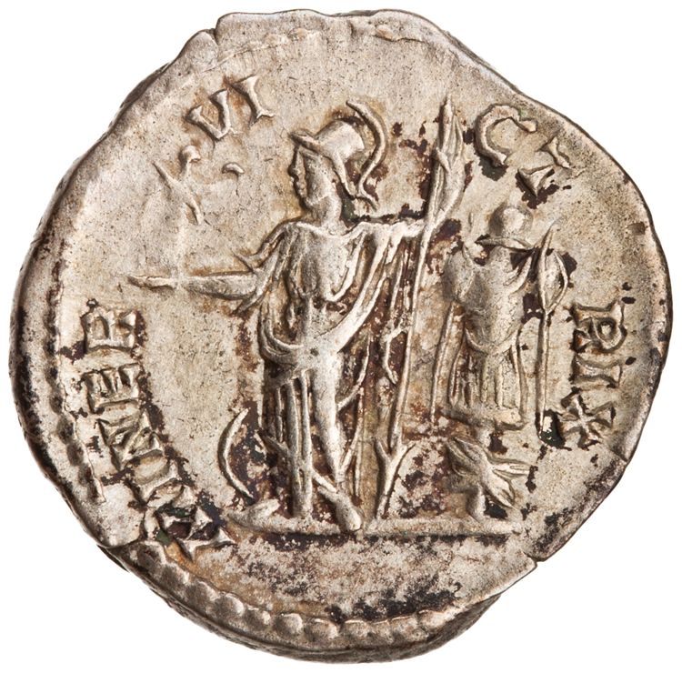 RIC IV Caracalla 25a (denarius), reverse, American Numismatic Society (ans)