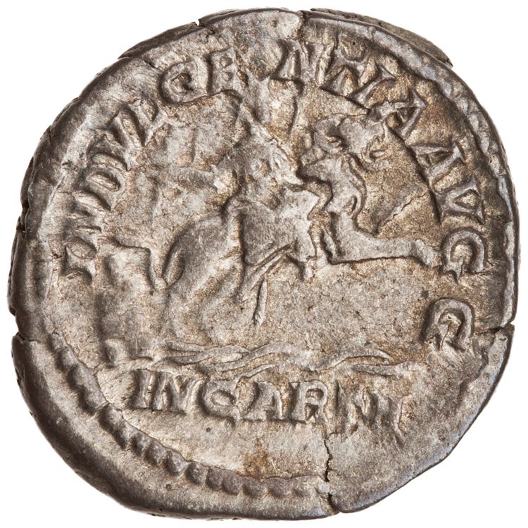 RIC IV Caracalla 130A (denarius), reverse, American Numismatic Society (ans)