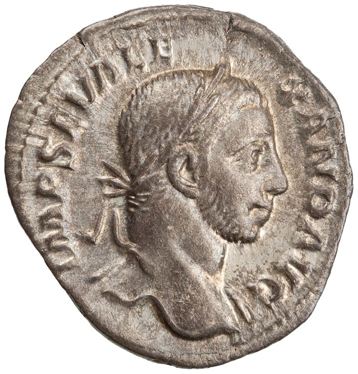 RIC IV Severus Alexander 220a, аверс, American Numismatic Society (ans)