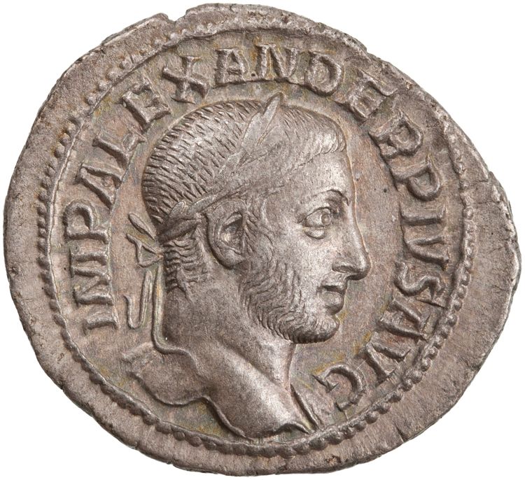RIC IV Severus Alexander 250b, аверс, American Numismatic Society (ans)