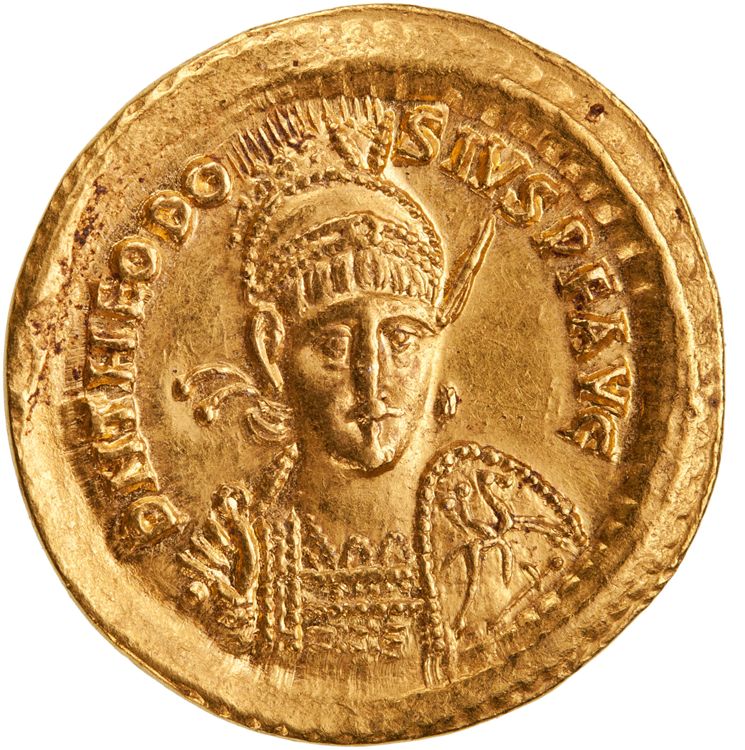RIC X Theodosius II (East) 237, obverse, American Numismatic Society (ans)