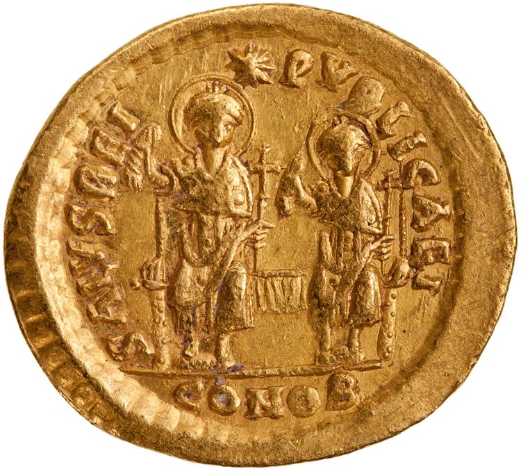 RIC X Theodosius II (East) 237, reverse, American Numismatic Society (ans)