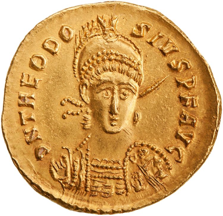 obverse RIC X Theodosius II (East) 355