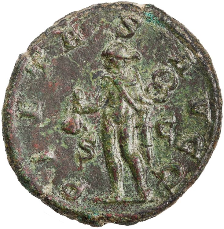 реверс RIC IV Trajan Decius 167B (dupondius)