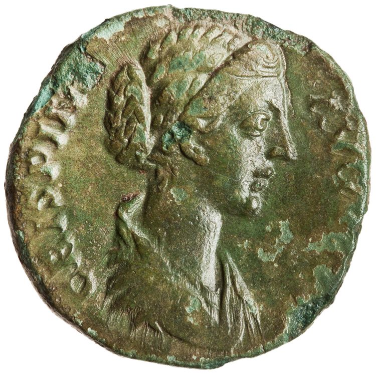 RIC III Commodus 684 (as), аверс, American Numismatic Society (ans)