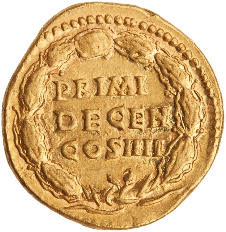 реверс RIC III Antoninus Pius 171A (aureus)