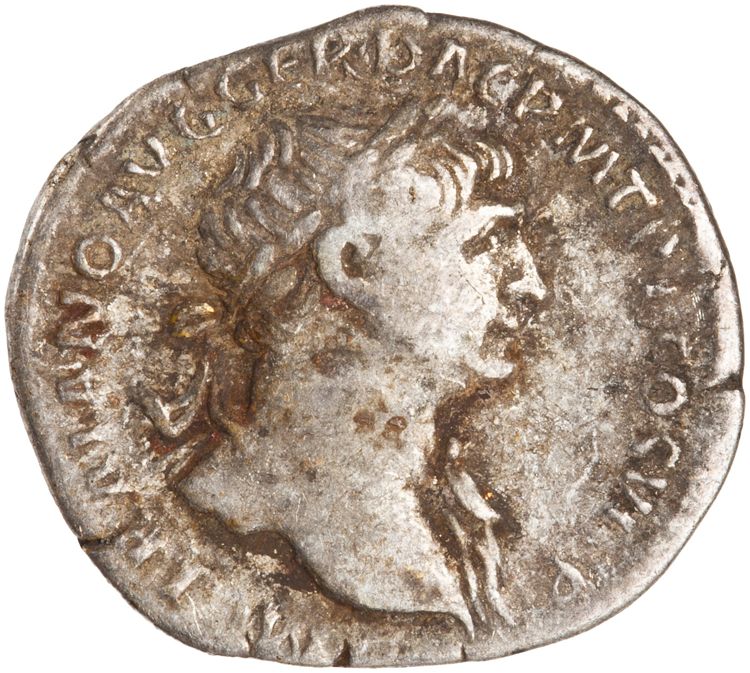 RIC II Trajan 270, obverse, American Numismatic Society (ans)
