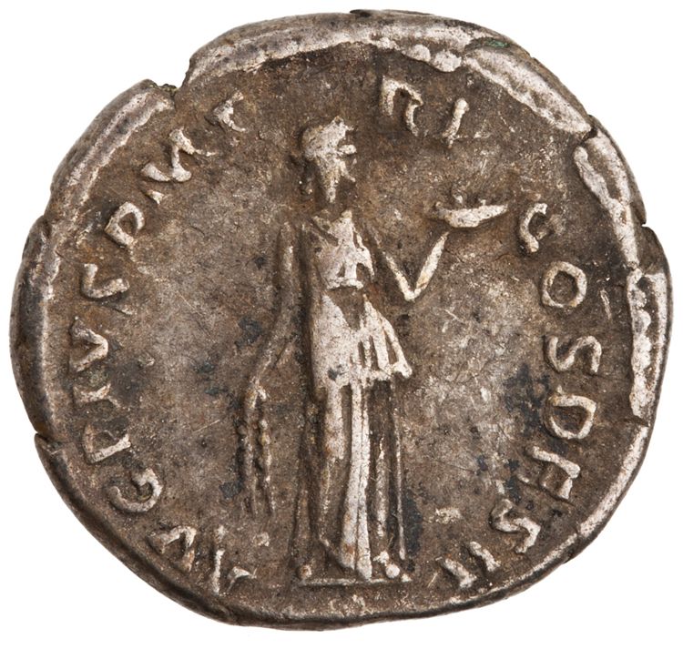 RIC III Antoninus Pius 12a, реверс, American Numismatic Society (ans)