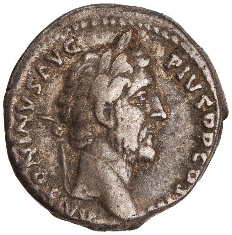 RIC III Antoninus Pius 78b, аверс, American Numismatic Society (ans)