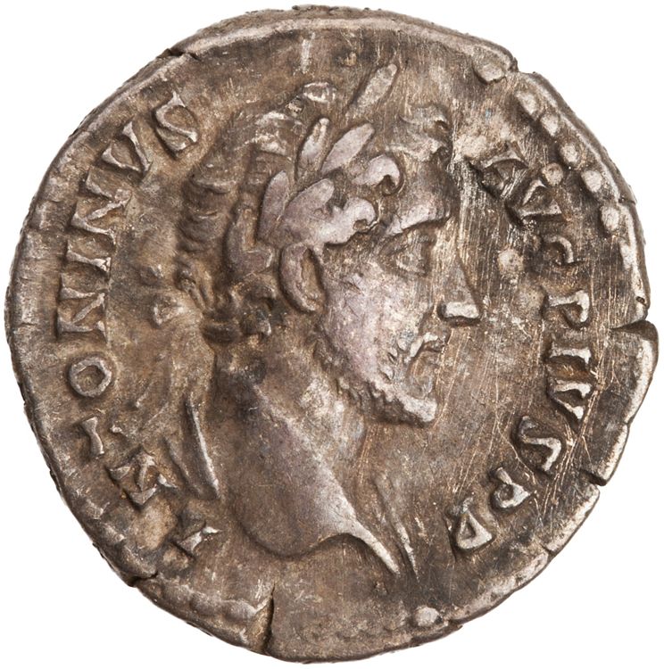 RIC III Antoninus Pius 127c (denarius), аверс, American Numismatic Society (ans)