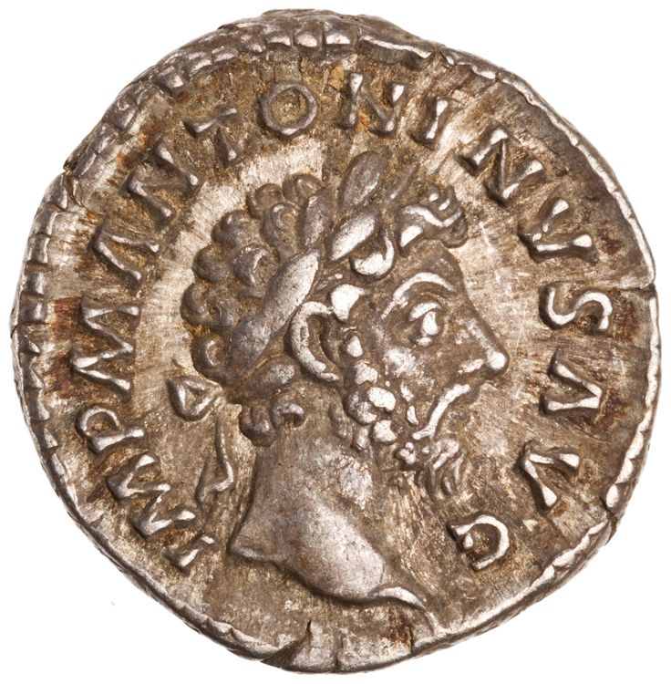 RIC III Marcus Aurelius 73, obverse, American Numismatic Society (ans)
